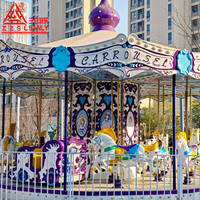 Équipement d'attraction de parc à thème commercial, manège pour enfants personnalisé à vendre, carrousel de 16 places