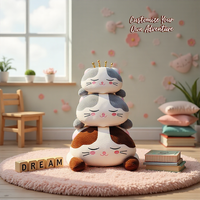 Peluche chaton Greenmart Creative Velvet Software Dessert, rembourrée en coton, mignonne et apaisante, pour le marché des jeunes, Chine