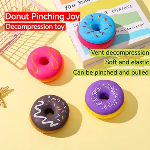 Creative Vent Toys Decompression Donut Pinch Music Children Play House Food Toys Simulation Western Desserts