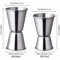 Ensemble de shakers Boston en acier inoxydable, outils de bar, kit de barman 9 pièces, shaker à cocktails, doseur, passoire, pince à glace, bar à domicile