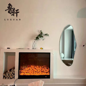 <span class=keywords><strong>Cheminée</strong></span> électrique à LED contrôlée par Smart Home avec effet de flamme 3D et chauffage mural pour hôtels - Product Image 1