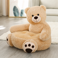 Canapé-lit en peluche personnalisable pour enfants, en forme d'animal, mignon et doux, pour la chambre d'enfant, la salle de jeux, le coin lecture, siège au sol