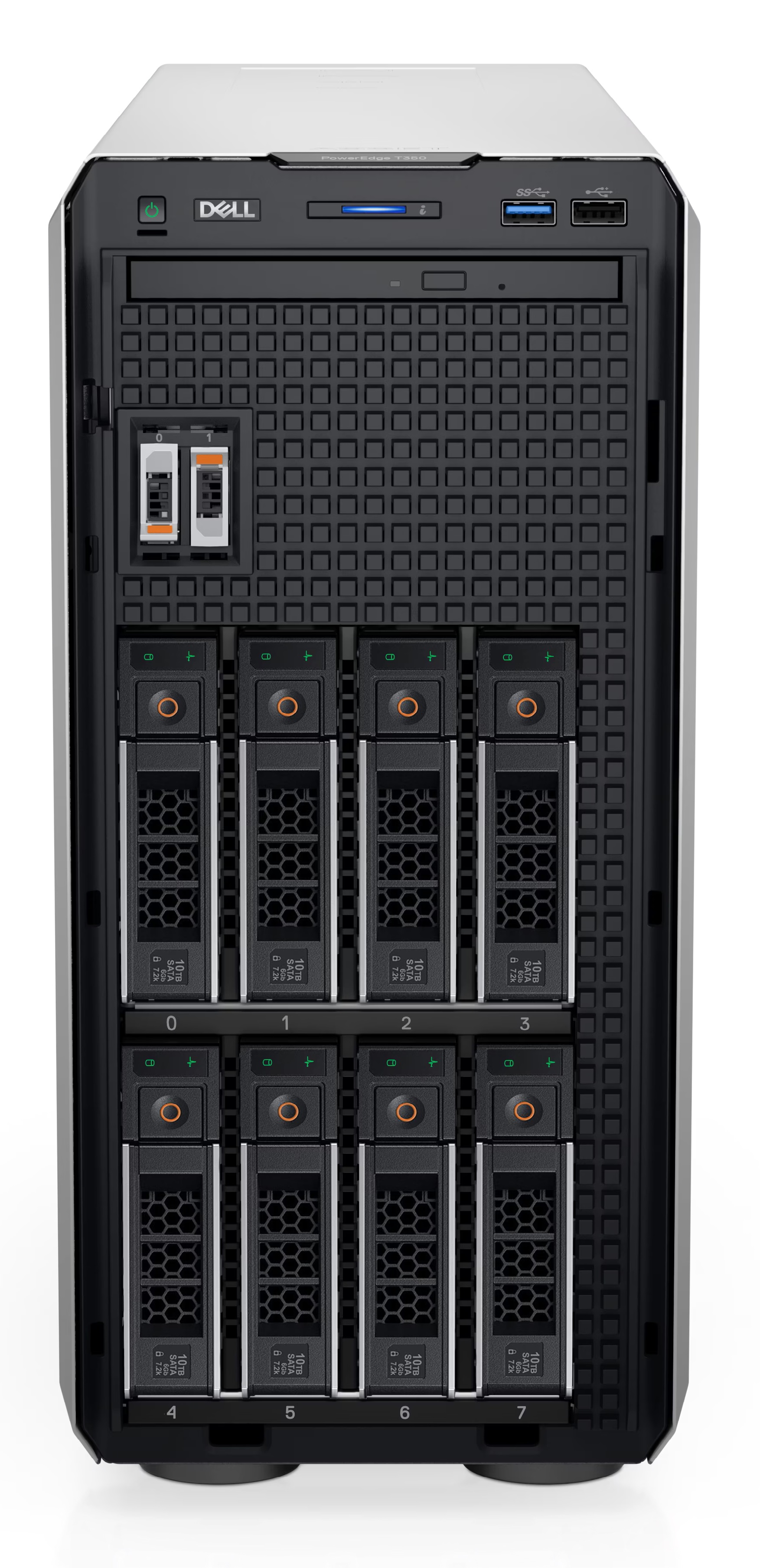 サーバー PowerEdge T350, Xeon E-2324G, 16GB, 28TB Optimize Your DELL Poweredge T350 with Intel Xeon E-2324G