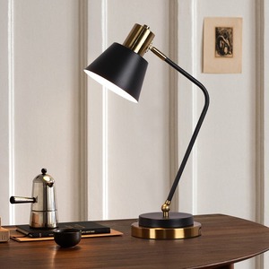 Lámpara de mesa de cristal de diseño moderno con LED y control táctil de cristal transparente para decoración del hogar, dormitorio, cubierta de tela de lectura, cuerpo de aluminio - Product Image 1