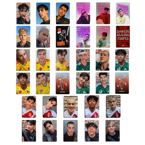   SANTOS BRAVOS - Juego de 5 Tarjetas Fotográficas de Lujo, Versión DUAL EP, Drew Alejandro, Gabi Kaue, Kenneth, Tarjetas <span class=keywords><strong>Lomo</strong></span>, Colección para Fans - Product Image 1