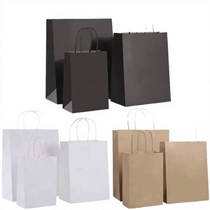 Personalized Brand Brown Kraft Paper <b>Bag</b> Durable Handle Gift Packaging <b>for</b> <b>Wedding</b> Party and Business Boutique - Product Image 3
