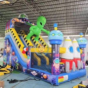 Château gonflable à thème spatial et extraterrestre avec toboggan combiné, jeux de fête, toboggan gonflable pour enfants - Product Image 2