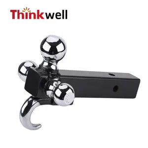 Hitch Ball Mount Triple 3 Ball Trailer Hitch Receiver Mount For Pickup Truck Towing With Hook Hitch Receiver