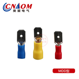 Mdd2-110 Male Pre Insulated Connector <b>Terminal</b> Cold Pressed Wire <b>Terminal</b> 1P Pure Copper 1000 Pieces - Product Image 3
