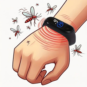 Reloj Electrónico Repelente de Mosquitos Multifuncional Portátil Hikeon con Correa de Goma y Hebilla para Uso en Exteriores, Camping y <span class=keywords><strong>Senderismo</strong></span> - Product Image 1