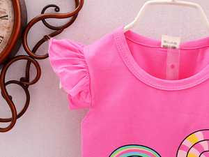 Completo Estivo con Maglietta e Pantaloni a Tema Lollipop per <span class=keywords><strong>Neonata</strong></span>, Abbigliamento per Bambine - Product Image 5