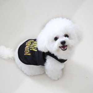 Gilet d'Halloween pour chiens et chats, design fantôme mignon, vêtements fins en polyester pour animaux de compagnie, petit chien Bichon Teddy, orange, noir, bleu - Product Image 3