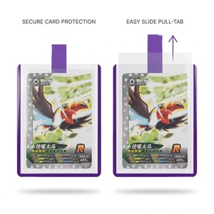 Fundas Protectoras Transparentes Sin Ácido para Tarjetas con Pestaña de Extracción Integrada y Fácil Apertura para la Presentación de Tarjetas Graduadas BGS PSA - Product Image 1