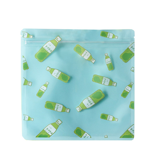 Eau pétillante bleue