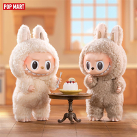 Popmart Blind Box Legit Original Labubu Excitant Macaron Jouets En Peluche Surprise Porte-clés Poupée Figurines À Collectionner Boîtes Mystères