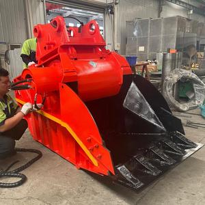 Godet broyeur hydraulique pour excavatrice de 20-30 tonnes, compatible avec les excavatrices 320 SY215, godet broyeur de béton et de roche pour la construction - Product Image 2
