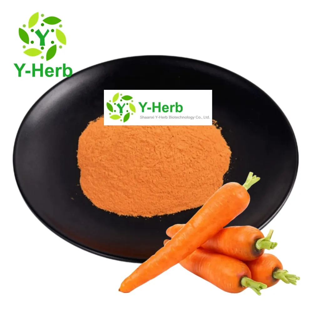 Poudre d'extrait de carotte en vrac couleur alimentaire extrait de carotte 1% 3% 10% 20% 98% poudre de bêta-carotène