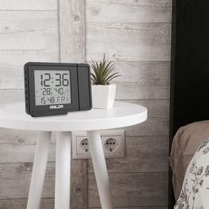 BALDR <span class=keywords><strong>Radio</strong></span>-commandé réveil <span class=keywords><strong>Projection</strong></span> heure température <span class=keywords><strong>plafond</strong></span> projecteur horloge DST fuseau horaire sélectionnable - Product Image 4