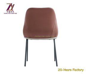 Silla ligera de cuero de lujo para banquetes para hoteles y restaurantes, bolsa suave, silla de comedor para salón de bodas VIP, fábrica al por mayor - Product Image 4