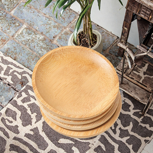 Disposable Platters Color Serving Tray Camping Dinner Charcuterie Boards Fruit Salad Bread Dish <strong>Wooden</strong> <strong>Plates</strong> for Restaurants - Product Image 3