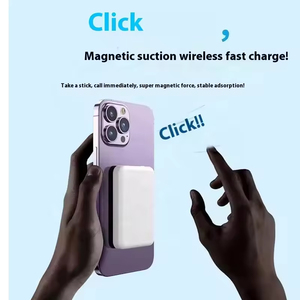 Sạc dự phòng không dây <span class=keywords><strong>mini</strong></span> từ tính tích hợp logo tùy chỉnh 5000mAh 10000mAh dành cho điện thoại iPhone 12 14 Pro Max, thiết bị di động cầm tay - Product Image 4