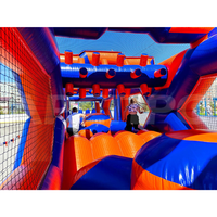 Jeux de défi gonflables de vente bon marché Jumping Castle Jungle Slide Combo Parcours d'obstacles pour enfants et adultes