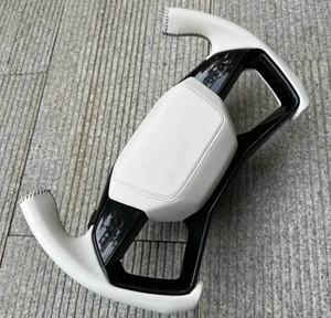 Ajuste para Audi S4 A5 A4 <span class=keywords><strong>S3</strong></span> S5 S6 S7 RS3 RS4 Rs5 Rs6 Rs7 Q3 Q5 Q7 Q8 A3 A6 A7 A8 B9 B8.5 R8 TT C8 volante de fibra de carbono Led - Product Image 5