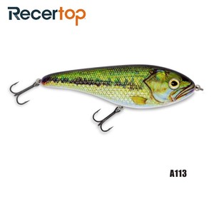 6 ''Slider Jerk che affonda lentamente grandi oggetti da pesca muschiati luccio - Product Image 5