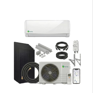 Aire Acondicionado Solar de 9000 BTU, Aire Acondicionado Solar Híbrido con Inversor, Tipo Split de Pared, Panel Solar de Accionamiento Directo para el Hogar - Product Image 1