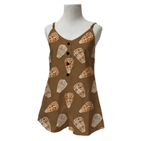 Combinaison pour femme à imprimé floral hawaïen, design récent, bretelles réglables, bouton sur le devant, col en V, combinaison personnalisée pour femme