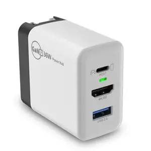 Chargeur rapide GaN PD 36W pour iPhone iPad MacBook Nintendo Switch