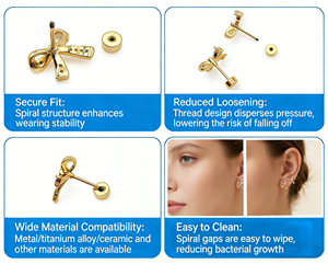 Boucles d'oreilles mini clous fines 2026 pour femmes, bijoux panthère en cuivre plaqué or 18 carats, vente en gros en ligne Yiwu, prix bas, livraison quotidienne - Product Image 6