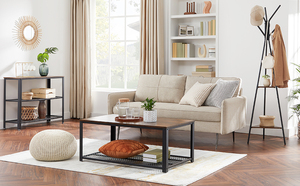 Porte-<span class=keywords><strong>manteau</strong></span> autoportant de style industriel avec 2 étagères Porte-<span class=keywords><strong>manteau</strong></span> en métal à double niveau pour vêtements, chapeaux, sacs dans le salon - Product Image 6