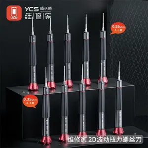 Juego de destornilladores YCS 2D 10 Uds para teléfono móvil IP Android pantalla LCD desmontaje antideslizante destornillador de par de alta precisión - Product Image 2