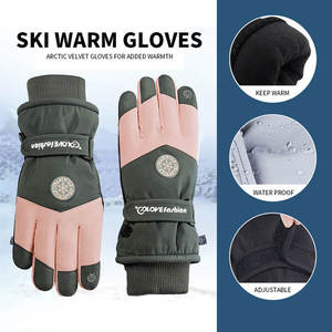 Wholesale Ski <b>Gloves</b> for Men Women Waterproof Breathable Winter Warm Snowboard <b>Gloves</b> Anti-slip <b>Touch</b> <b>Screen</b> Thermal Insulation - Product Image 3