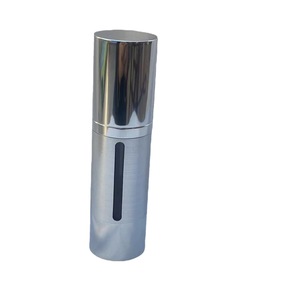 Electroplated Silver Aluminum Cosmetic Spray <b>Bottle</b> 15 30 50ml Vacuum <b>Mist</b> Sealing With Window For Skincare - Product Image 5