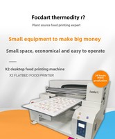 Printer Makanan Otomatis High-precision Printing Foodart X2 Flatbed Inkjet dengan Print Head I3200, Area Cetak 420x600mm