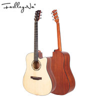 Ready to Ship OEM Service 41-Inch Professional Acoustic Guitar With Spruce Veneer Mahogany Rosewood Materials Sapele Neck Price