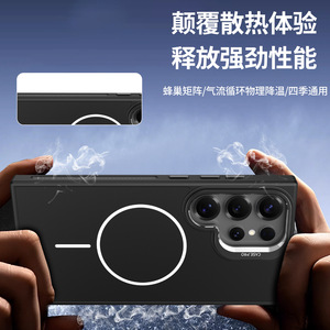 Funda para <span class=keywords><strong>Samsung</strong></span> S25/S24 Ultra con Diseño Animal, Magnética, Transpirable, Disipación de Calor, Soporte para Lente, con Acabado Mate - Product Image 4