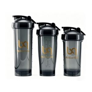 350ml 500ml 700ml GYM Shake Drink Water <b>Bottle</b> clear Transparent Plastic <b>Protein</b> Shaker <b>Bottle</b> Dishwaher Safe - Product Image 1