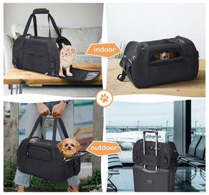 Bolsa de Transporte Plegable para Gatos Pequeños, de Tela Oxford, Tipo Bandolera para Viajes al Aire Libre - Product Image 6