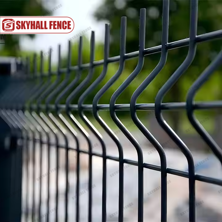 Welded Metal Fence Panels 6 FT Galvanized V-Bending Welded Wire Mesh ...
