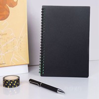 Cuaderno Personalizado de PP Impermeable y Borrable, Espiral, Resistente a Desgarros, Reutilizable, con Escritura Suave y Fácil de Limpiar, para Oficina y Escuela