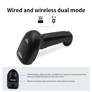 Handheld <strong>2D</strong> <strong>Barcode</strong> <strong>Scanner</strong> 1D USB <strong>Scan</strong> Gun Wireless Reader CCD Technology 300 <strong>Scans</strong>/Second 1-Year Warranty for Supermarket QR - Product Image 3