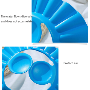 Casquette à visière avec Logo personnalisé pour bébé, lavage des cheveux, shampoing sûr, <span class=keywords><strong>douche</strong></span>, bain, protection du bain, bonnet souple réglable, bonnets de <span class=keywords><strong>douche</strong></span> pour bébé - Product Image 3