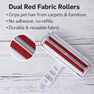 Brosse à poils pour animaux de compagnie réutilisable et autonettoyante avec poignée amovible, en ABS solide, pour enlever les poils de chien et de chat, brosse de toilettage pour animaux - Product Image 2