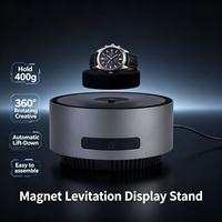 Plataforma Flotante Ecológica con Levitación Magnética y Rotación 360° para Exhibición de Arte y Publicidad