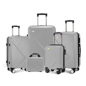En Gros Ensemble <span class=keywords><strong>de</strong></span> <span class=keywords><strong>Valises</strong></span> Familiales Tendance 5 Pièces Style Classique : Bagage Cabine 14 Pouces & Trio <span class=keywords><strong>de</strong></span> <span class=keywords><strong>Valises</strong></span> 20, 24, 28 Pouces - Product Image 5