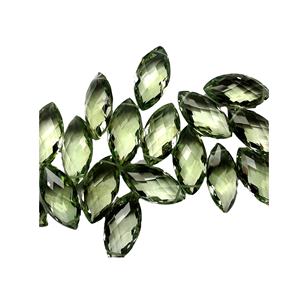 Cuentas de piedras preciosas naturales de amatista verde con forma de marquesa, pedidos personalizados cortados en todas las formas, tamaños, corte de tablero de ajedrez, precios al por mayor - Product Image 1