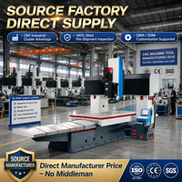 Centre d'usinage à portique CNC avec tête à entraînement par engrenages BT50, centre d'usinage de type portique pour composants de grande précision et pièces métalliques